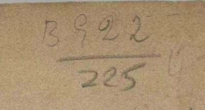 - (Dolezalek, Alexander;Gesamteuropäisches Studienwerk e.V. – Ost-West-Institut der politischen Jugend- und Erwachsenenbildung), Von Hand: Signatur; 'B 922/225'. 