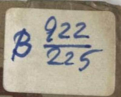 - (Dolezalek, Alexander;Gesamteuropäisches Studienwerk e.V. – Ost-West-Institut der politischen Jugend- und Erwachsenenbildung), Etikett: Signatur; 'B 922/225'. 