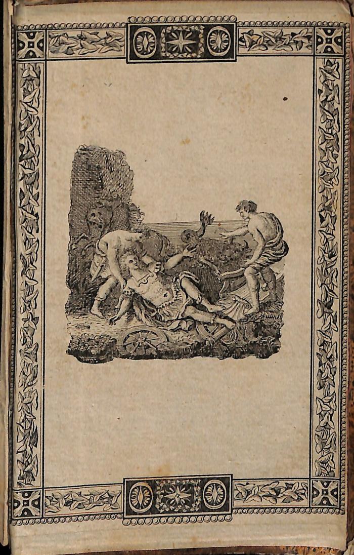 -, Etikett: ; '[Kupferstich ohne Text, Spiegel hinten]'