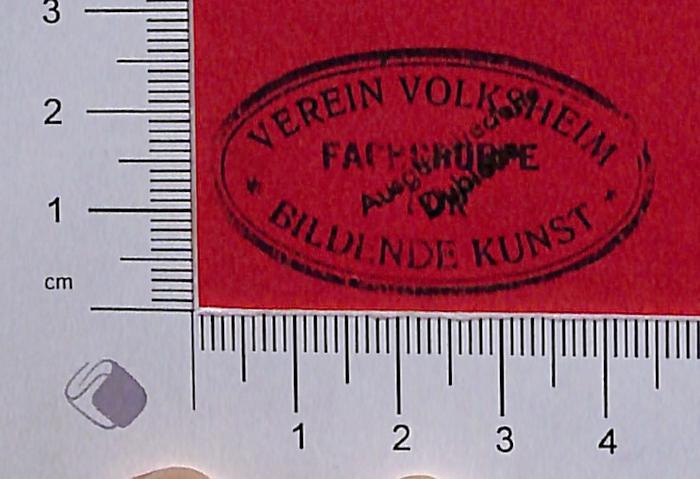 -, Stempel: Notiz; 'Ausgeschieden Dublette'