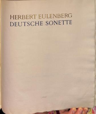 DLIT1693(4) : Deutsche Sonette (1910)