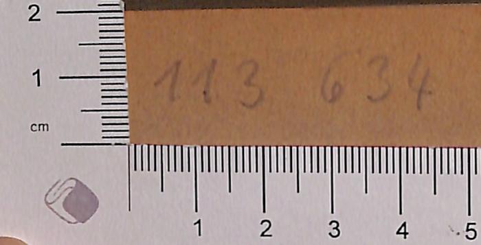 -, Von Hand: Nummer; '113 634'