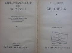Ha 468 b: Aesthetik (1924)