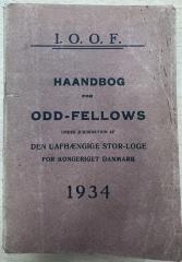 Zs 4045 Jg. 1934 : Haandbog for Odd-Fellows under Jurisdiktion af den uafhaengige Stor-Loge for Kongeriget Danmark (1934)