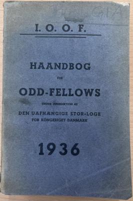 Zs 4045 Jg. 1936 : Haandbog for Odd-Fellows under Jurisdiktion af den uafhaengige Stor-Loge for Kongeriget Danmark (1936)