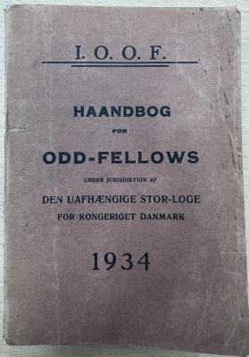 Zs 4045 Jg. 1934 : Haandbog for Odd-Fellows under Jurisdiktion af den uafhaengige Stor-Loge for Kongeriget Danmark (1934)