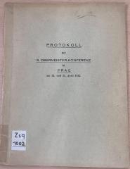 Zsq 1002 Jg. 1932 : Protokoll der 5. Obermeisterkonferenz in Prag (1932)