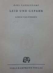 Hb 82: Leid und Gefahr : Leben und Sterben (1933)