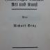 Hb 14 2.Ex.: Renaissance und Gotik : Grundfragen deutscher Art und Kunst (1928)