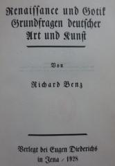 Hb 14 2.Ex.: Renaissance und Gotik : Grundfragen deutscher Art und Kunst (1928)