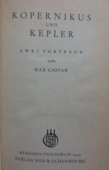 Kb 149 Ers.: Kopernikus und Kepler : Zwei Vorträge (1943)