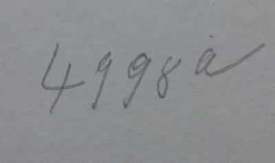 Kb 210: Johannes Kepler : Sein Verhältniß zur schwäbischen Heimath 1596-1619 (1867);- (Domkandidatenstift (Berlin)), Von Hand: Signatur; '####.'.  (Prototyp)