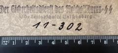 - (SD-Leitabschnitt Reichenberg), Von Hand: Signatur; '11 - 302'. 
