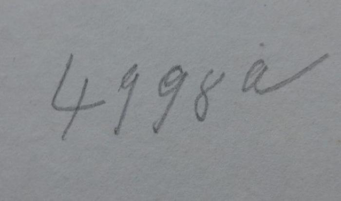 Kb 210: Johannes Kepler : Sein Verhältniß zur schwäbischen Heimath 1596-1619 (1867);- (Domkandidatenstift (Berlin)), Von Hand: Signatur; '####.'.  (Prototyp)