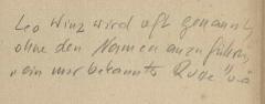 - (Dolezalek, Alexander), Von Hand: Annotation; 'Leo Hinz wird oft genannt, ohne den Namen anzuführn, "ein mir bekannter Russe" u.ä.'. 