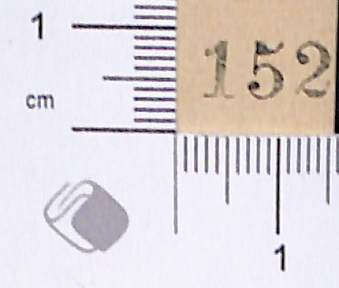 -, Stempel: Nummer; '152' (Prototyp)