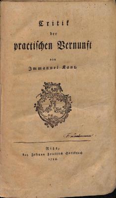 PHIL2887 : Critik der practischen Vernunft (1788)