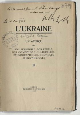 - (Dolezalek, Alexander), Von Hand: Signatur; 'B 919'. 