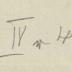 -, Von Hand: ; 'IV r H'