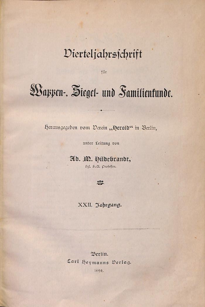 za 4870 : Vierteljahrsschrift für Wappen-, Siegel- und Familienkunde (1894)