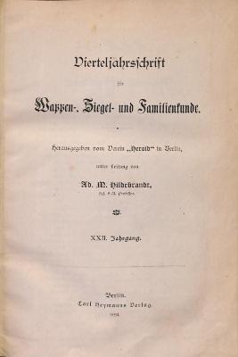 za 4870 : Vierteljahrsschrift für Wappen-, Siegel- und Familienkunde (1894)