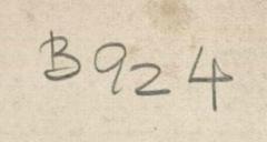 - (Dolezalek, Alexander), Von Hand: Signatur; 'B 924'. 