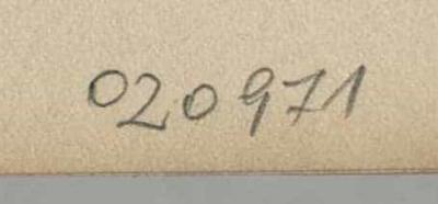 - (Dolezalek, Alexander), Von Hand: Inventar-/ Zugangsnummer; '020971'. 