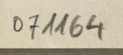 - (Dolezalek, Alexander), Von Hand: Inventar-/ Zugangsnummer; '071164'. 