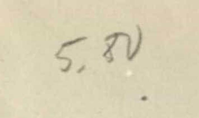-, Von Hand: Preis; '5.80'