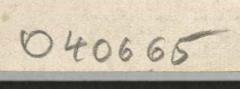 - (Dolezalek, Alexander), Von Hand: Inventar-/ Zugangsnummer; '040665'. 