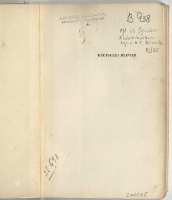 - (Dolezalek, Alexander), Von Hand: Signatur; 'B 938'. 