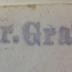 G46 / 3384 (Graf, [?]), Stempel: Name, Berufsangabe/Titel/Branche; 'Dr. Graf'.  (Prototyp)