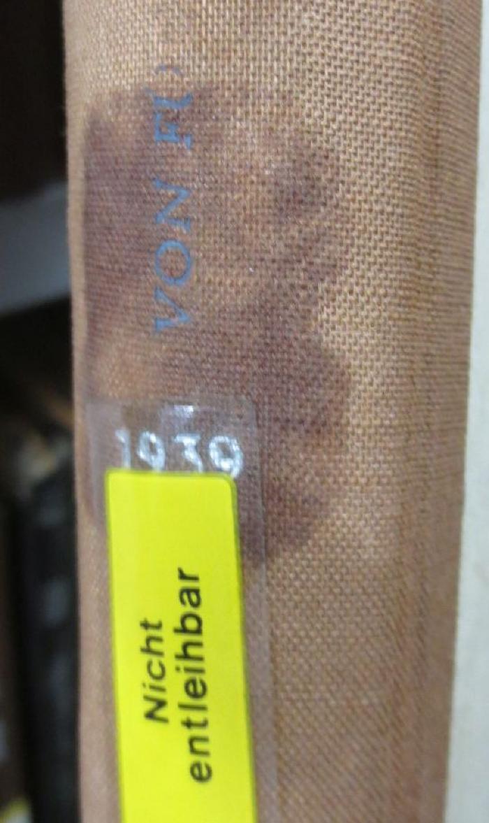Kc 443: Georg Simon Ohm : Ein Forscher wächst aus seiner Väter Art (1939);- (unbekannt), Klebespuren: Signatur. 