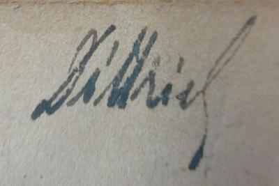 G46 / 3457 (Dittrich, [?]), Von Hand: Autogramm, Name; 'Dittrich'.  (Prototyp);Kc 634: Sinn und Grenzen der exakten Wissenschaft : Vortrag gehalten zuerst im November 1941 im Goethe-Saal des Harnack-Hauses der Kaiser-Wilhlem-Gesellschaft zur Förderung der Wissenschaften zu Berlin (1942)