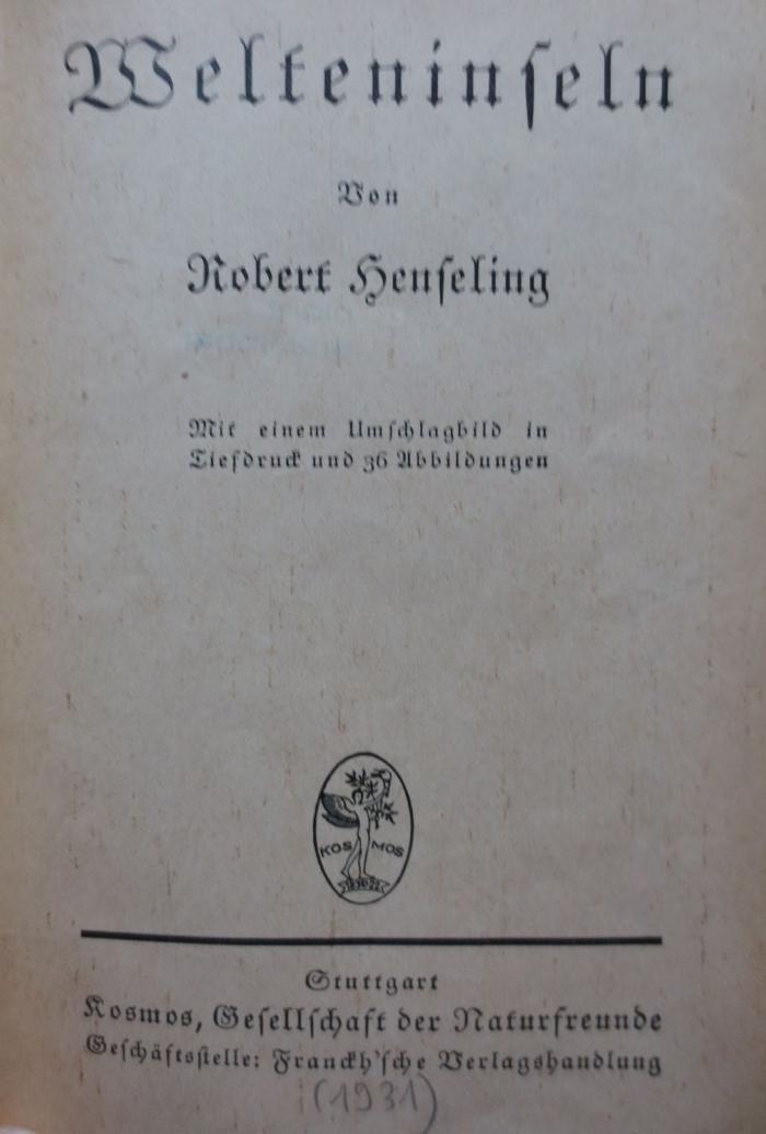 Kb 223: Welteninseln (1931)