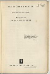 - (Dolezalek, Alexander), Von Hand: Signatur; 'B 938'. 