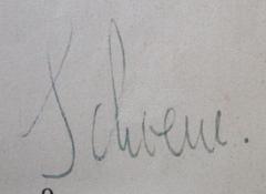 - (Schoene, Fritz), Von Hand: Autogramm, Name; 'Schoene.'.  (Prototyp)