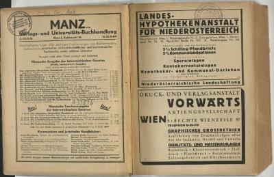 - (Österreichisches Bundesministerium für Justiz), Stempel: Exlibris; 'Präsidium des Bundesministerium für Justiz Wien '. 