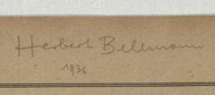 - (Bellmann, Herbert), Von Hand: Autogramm; 'Herbert Bellmann 1936'. 