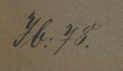 - (Deutschland (Deutsches Reich). Reichslandbund), Von Hand: Signatur; 'Tb: 78.'. 