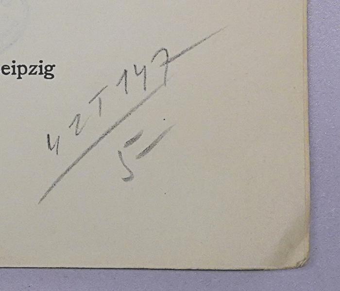 Bl 936 : Der Staatsnotstand als Beispiel politischer Strafrechtswissenschaft (1935);-, Von Hand: Signatur; '42 T 147/5-'