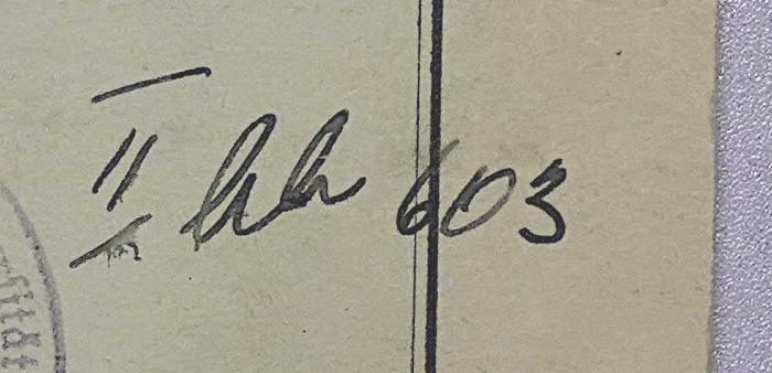 Bl 937 : Der Rechtsschutz gegen politische Unehrlichkeit (1931);- (Deutsche Universität Prag), Von Hand: Signatur; 'II [hh] 603'. 