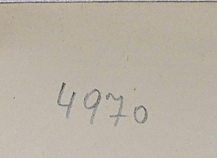 Bl 936 : Der Staatsnotstand als Beispiel politischer Strafrechtswissenschaft (1935);-, Von Hand: Nummer; '4970'