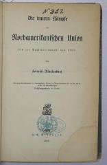 Bm 22 : Die innern Kämpfe der Nordarmerikanischen Union (1869)