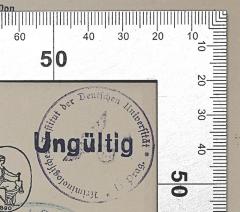 - (Deutsche Universität Prag), Stempel: Berufsangabe/Titel/Branche, Ortsangabe; 'Kriminologisches Institut der Deutschen 
Universität in Prag'. 