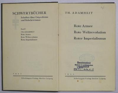 Bt 102 : Rote Armee Rote Weltrevolution Roter Imperialismus (1935)