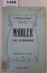  Gustav Mahlers VIII. Symphonie : Thematische Analyse (1912)