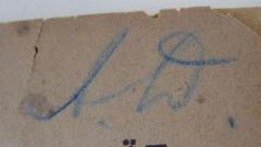 - (Deissmann, Adolf), Von Hand: Initiale; 'A D.'.  (Prototyp)