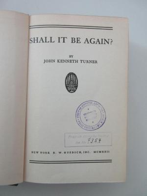 Pg 7750 (ausgesondert) : Shall it be again? (1922)