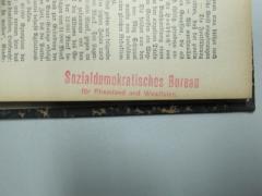 - (Sozialdemokratisches Bureau für Rheinland und Westfalen (SPD)), Stempel: Name, Ortsangabe; 'Sozialdemokratisches Bureau für Rheinland und Westfalen'.  (Prototyp)